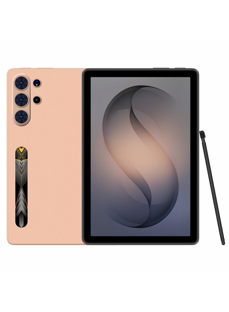 Umiio S26 Ultra Smart Tablet 10.1″ HD Display with Keyboard & Mouse, 16GB RAM + 1TB ROM, Dual SIM 5G, Android Tablet with GPS, Stylus & Handbag – Gold - Image 1